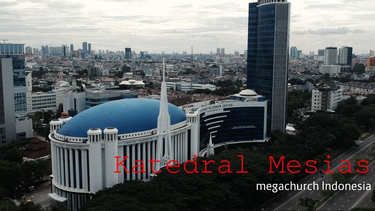 Katedral Mesias megachurch Indonesia termegah di Kemayoran #12 | #Drone #footagedrone #wisatadrone