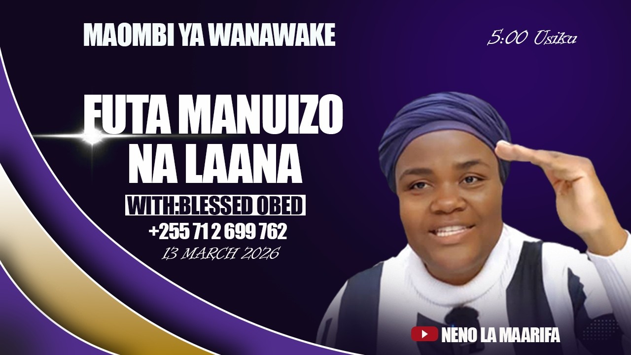 KUFUTA MANUIZO NA LAANA