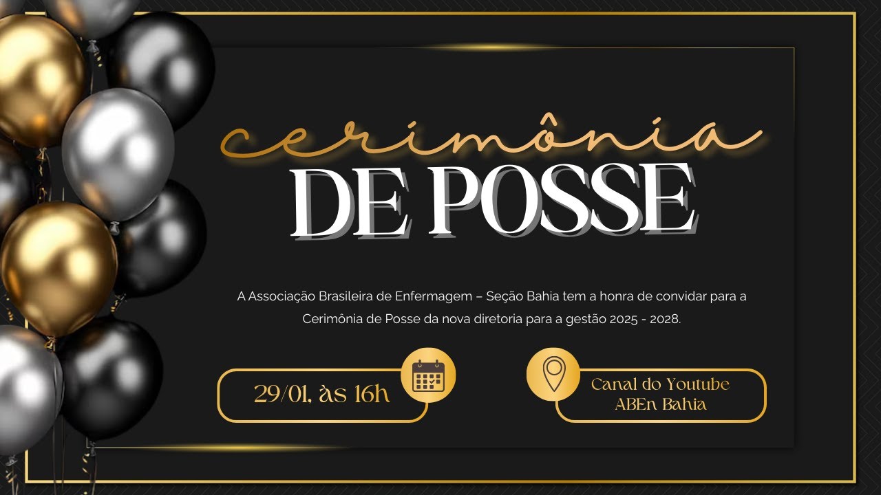 Cerimônia de Posse ABEn BA - Gestão 2025-2028