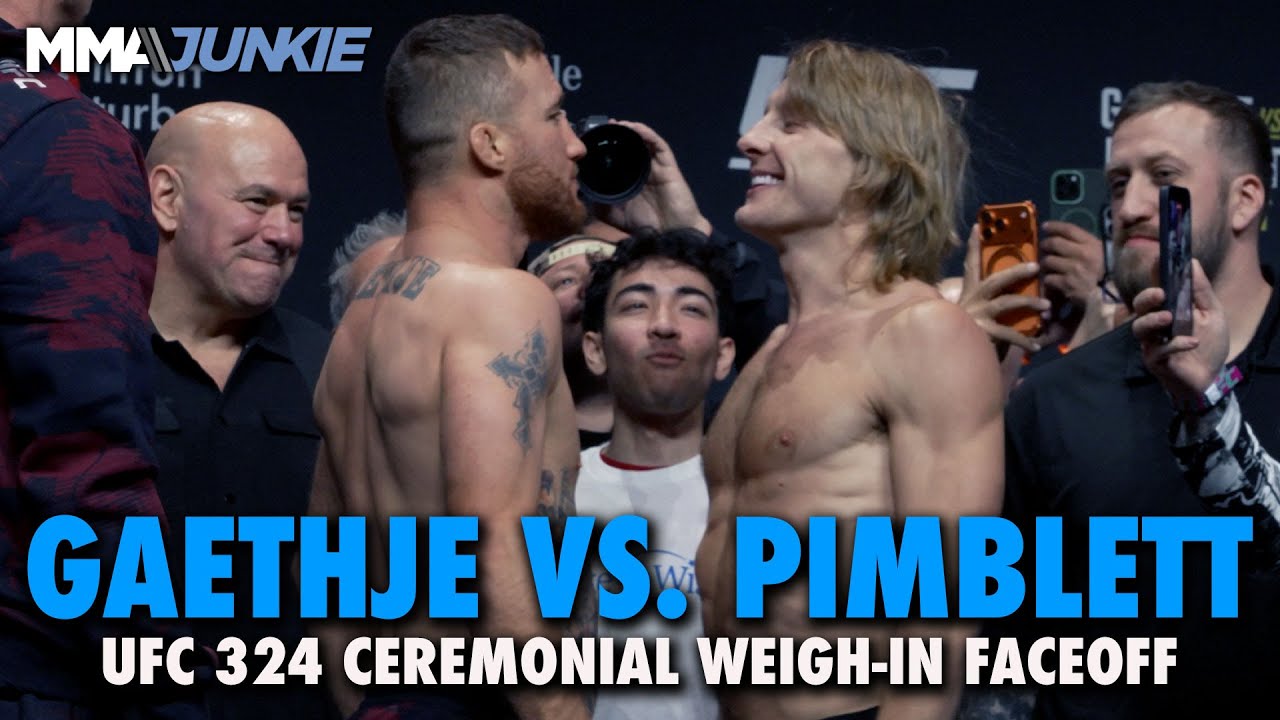 Justin Gaethje vs. Paddy Pimblett final faceoff for interim title fight | UFC 324