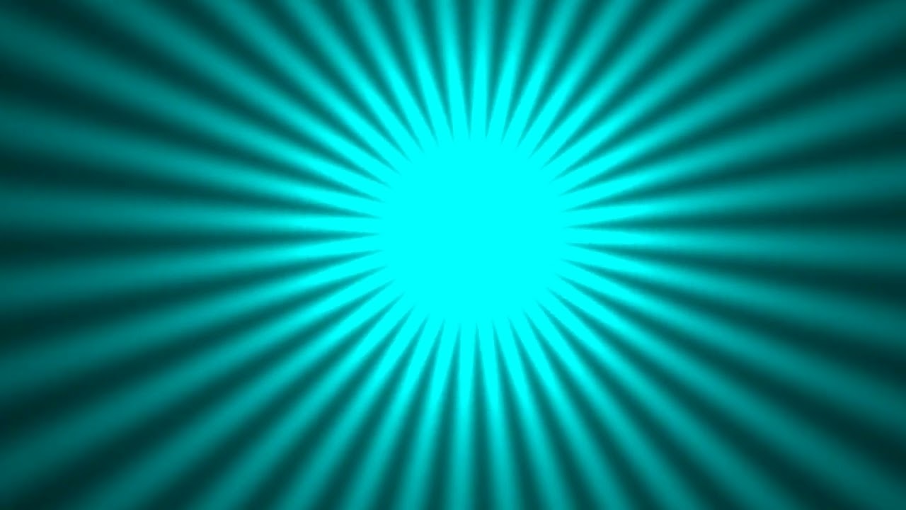 Cyan Electric Starburst | 30 Minutes 4K Relaxation | With Relaxing Music