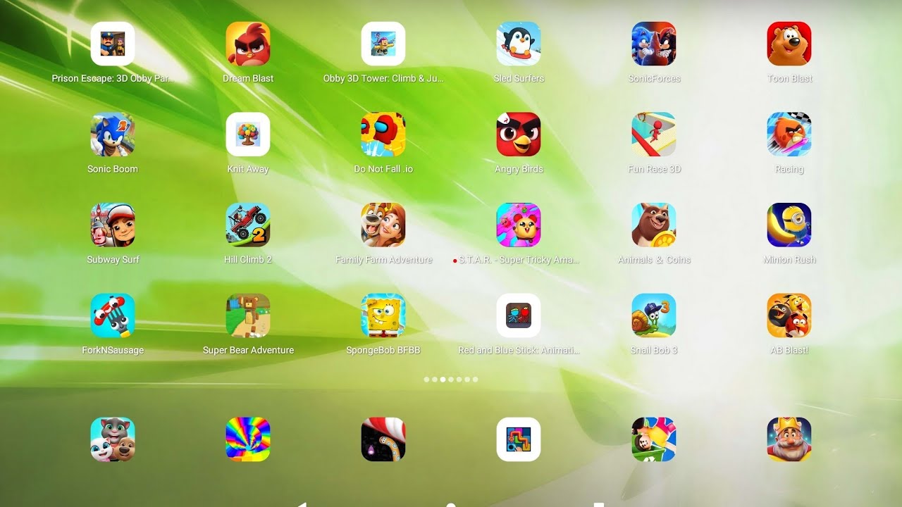 SpongeBob BFBB, Super Bear Adv.(new), Red and Blue Stick, Snail Bob 3, AB Blast, Race Master 3D.