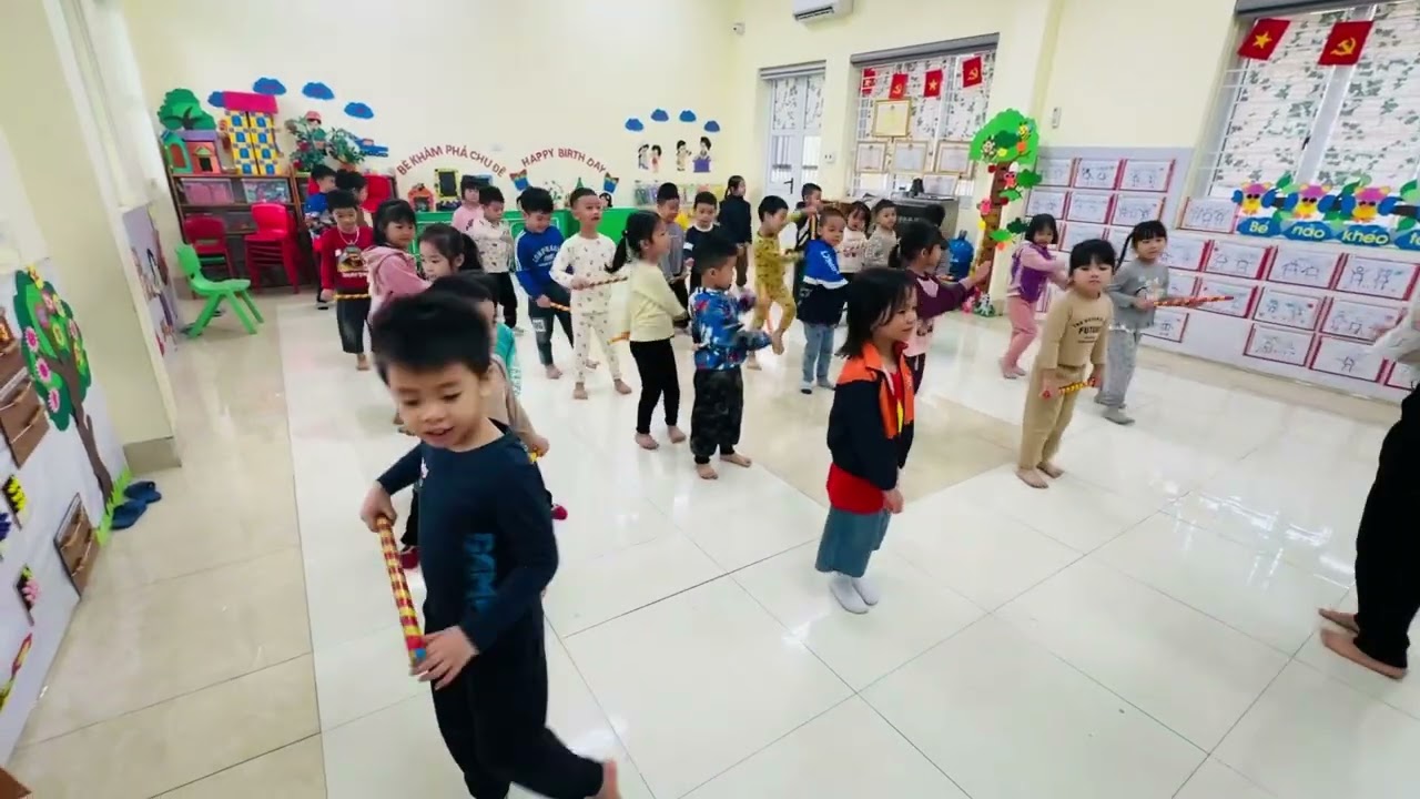 Thể dục sáng của lớp 5A4. Trường mầm non Mễ Sở 🏃🏼‍➡️