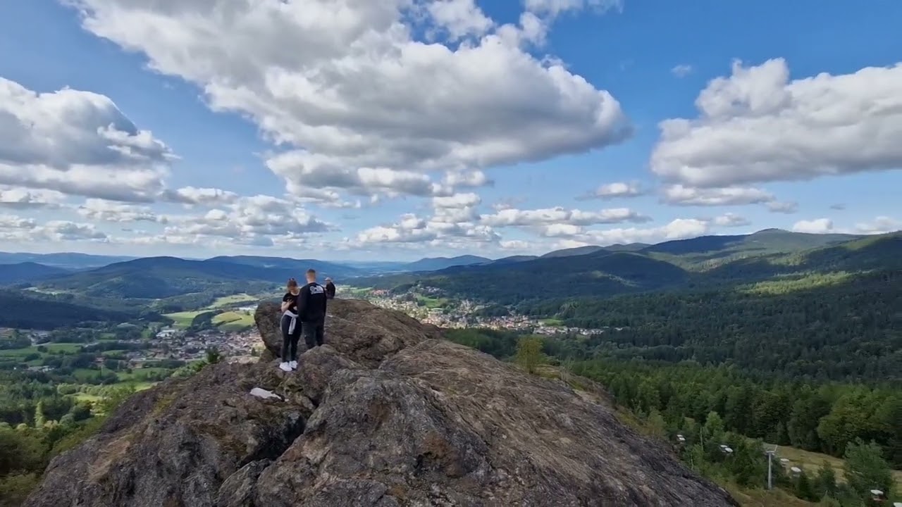 Silberberg bei Bodenmais im bayerischen Wald, Liftfahrt, Originalsound, Aussicht, September 2023 HD