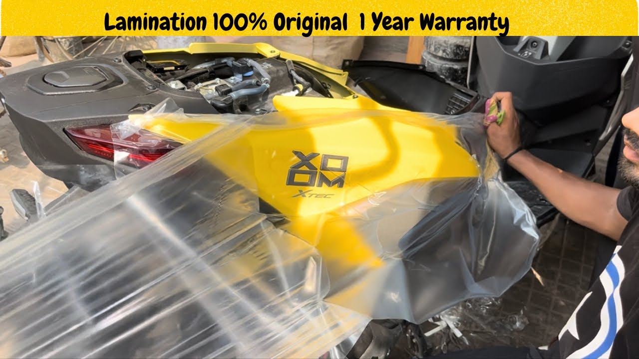 Hero Xoom 125 Lamination-PPF | Hero Xoom 125 Modifications | Karol Bagh | PPF | Xoom ZX 125