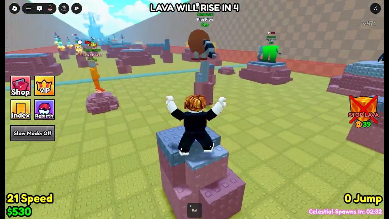 playing survive lava for brainrots by caylus and steak