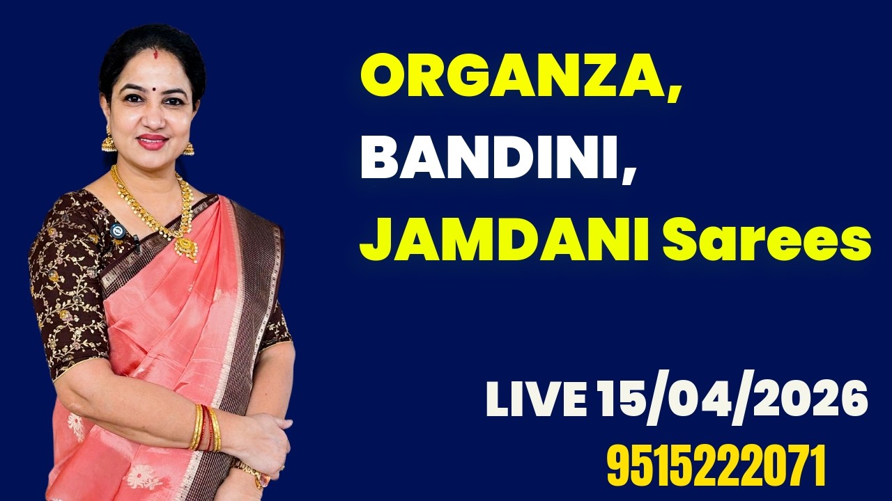 Latest Saree Collection LIVE | Organza | Bandini | Jamdani Prints | Best Prices @SreeNavaMedia