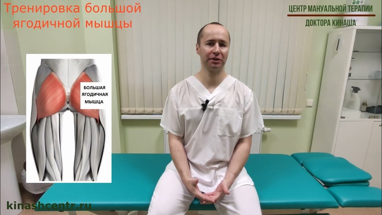 Тренировка большой ягодичной мышцы.