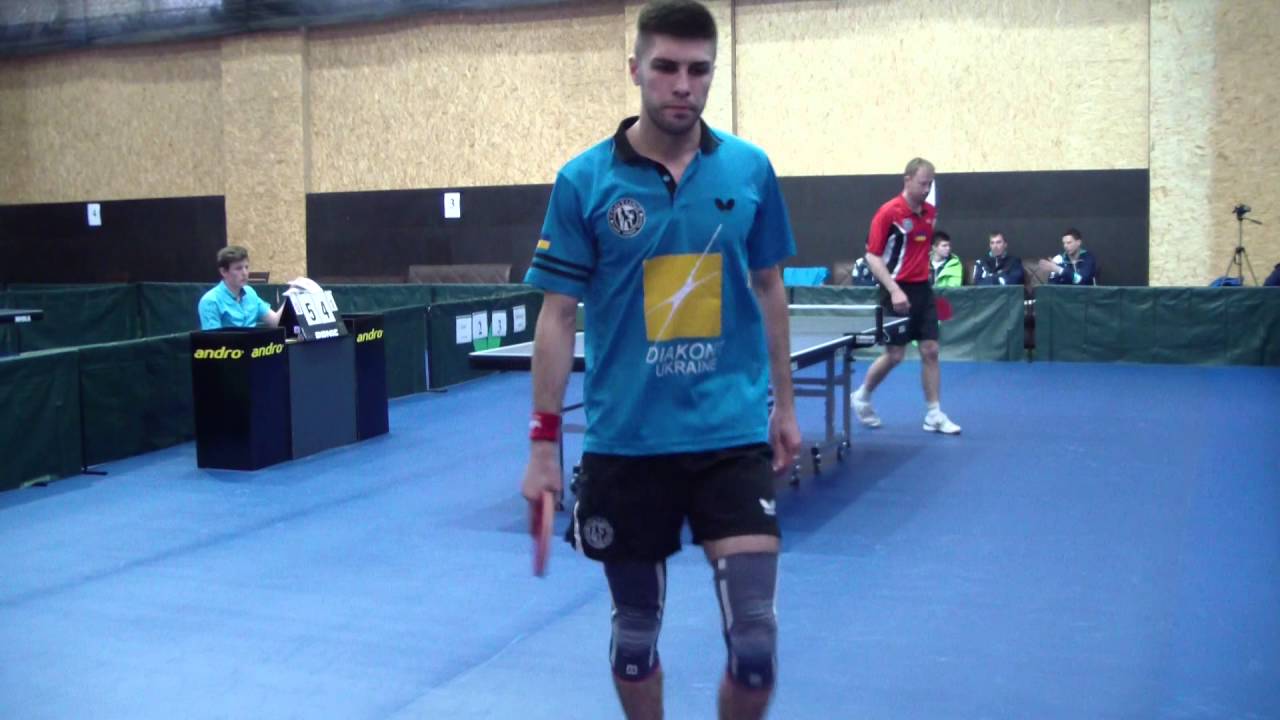 Супер Лига Украины. Сарматов Алексей (Сумы)  - Писарь (Фортуна Киев) Table tennis 乌克兰网球