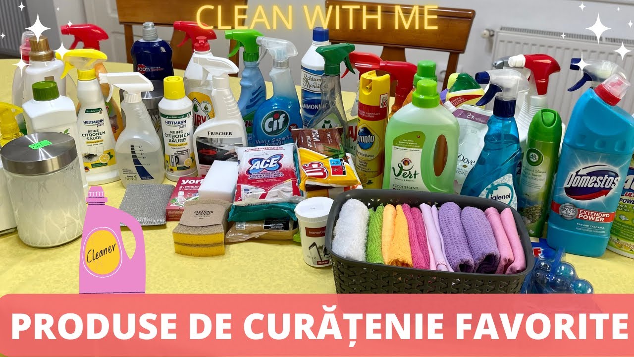 PRODUSE DE CURĂȚENIE *FAVORITE* 2022 // Curățenie în casă // Colab. @Ioana Anca ENE