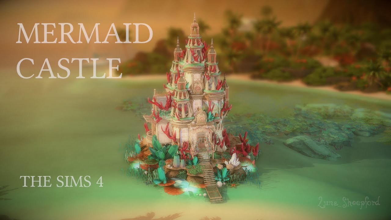 The Sims 4 | MERMAID CASTLE | Speed Build | No CC