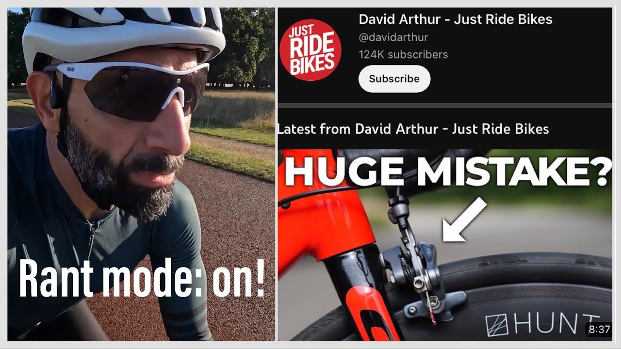 My take on @davidarthur latest video on rim brakes...
