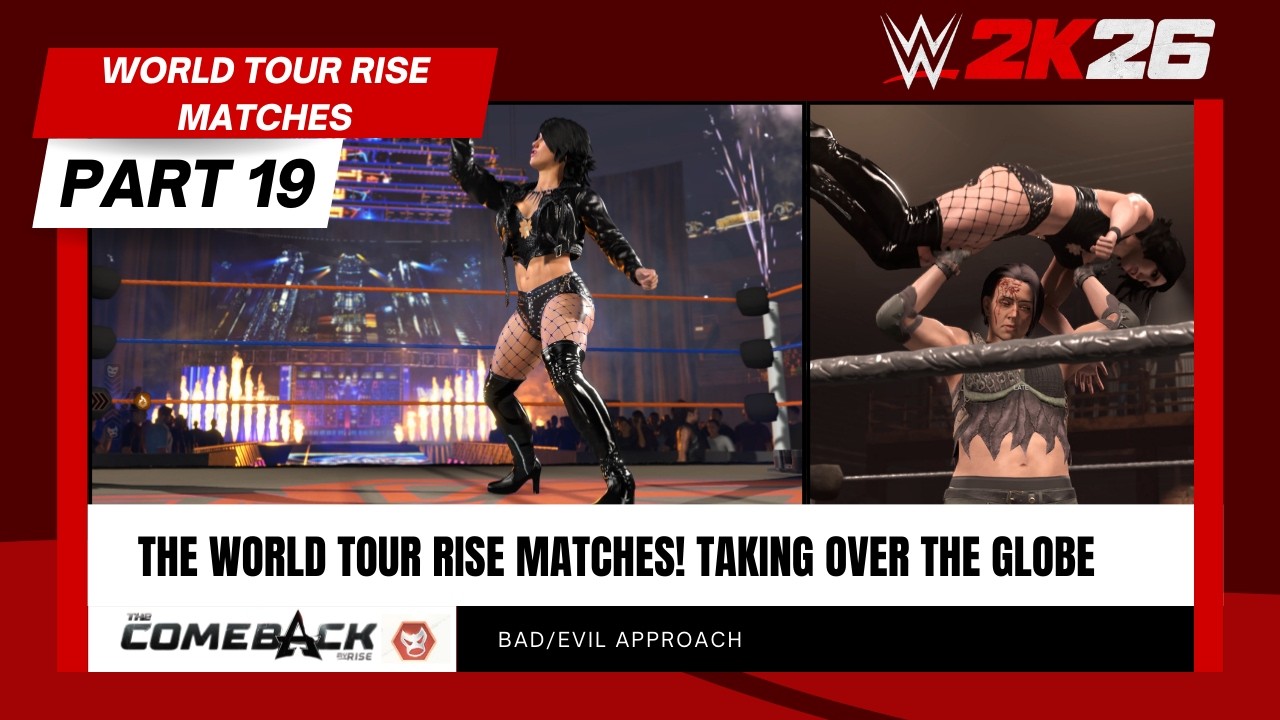 WWE 2K26 MyRise Part 19: World Tour Rise Matches (My Brutal Indie Run!)