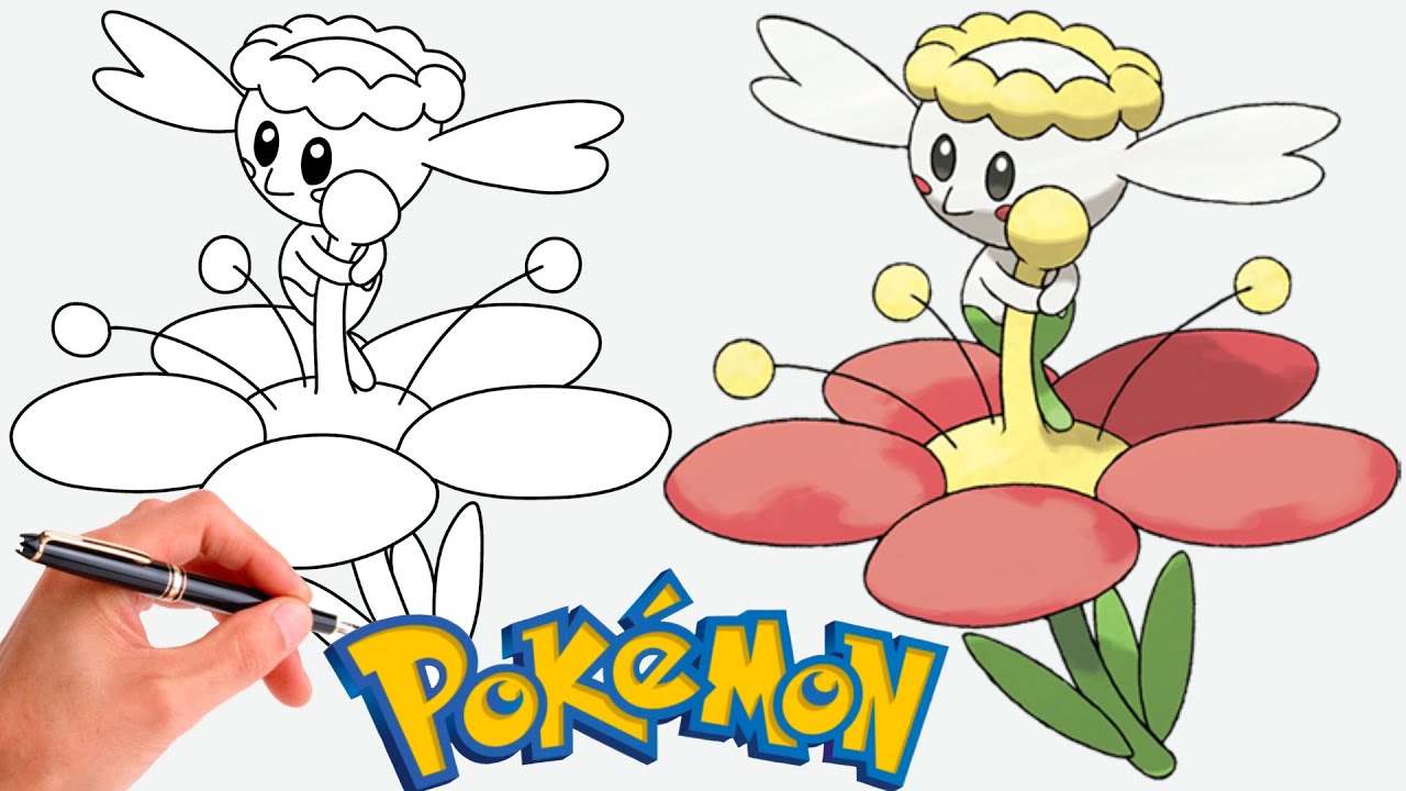 Cómo dibujar FLABÉBÉ POKEMON #669 | Generación 6