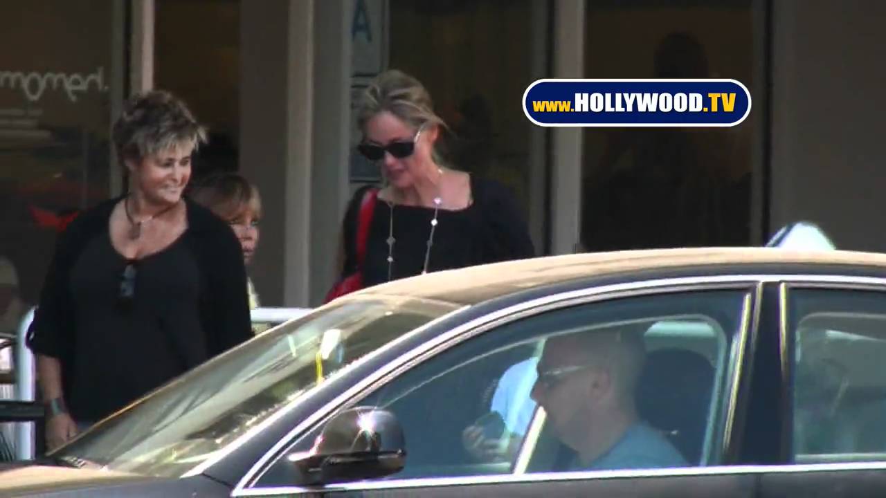 Sharon Stone Deluged By Fans and Paparazzi in Beverly Hills