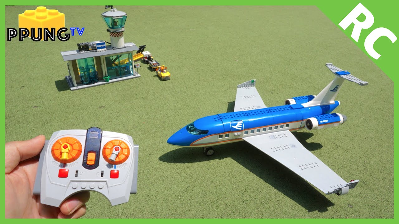 LEGO 60104 RC Motorized Airplane & Airport Passenger Terminal by 뿡대디