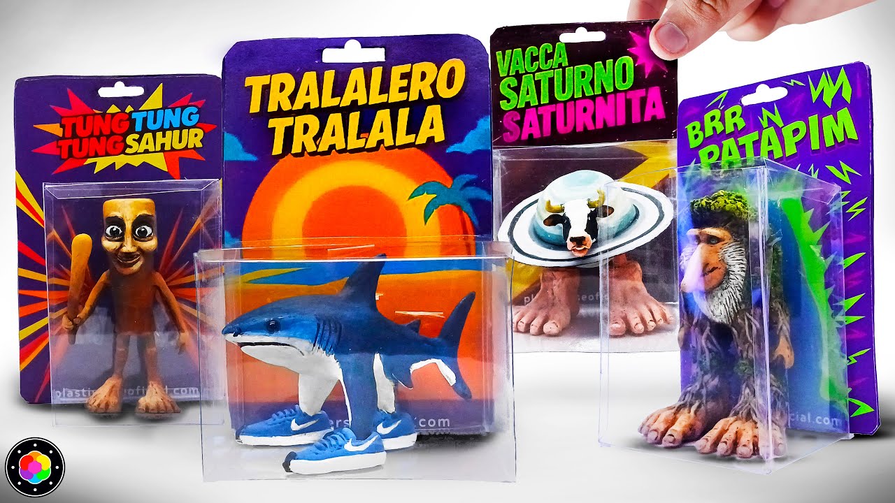 CREA TUS PROPIOS BRAINROTS ITALIAN ANIMALS!🦈👟 (Tralalero, Sahur, Saturnita) Plastilina | PlastiVerse