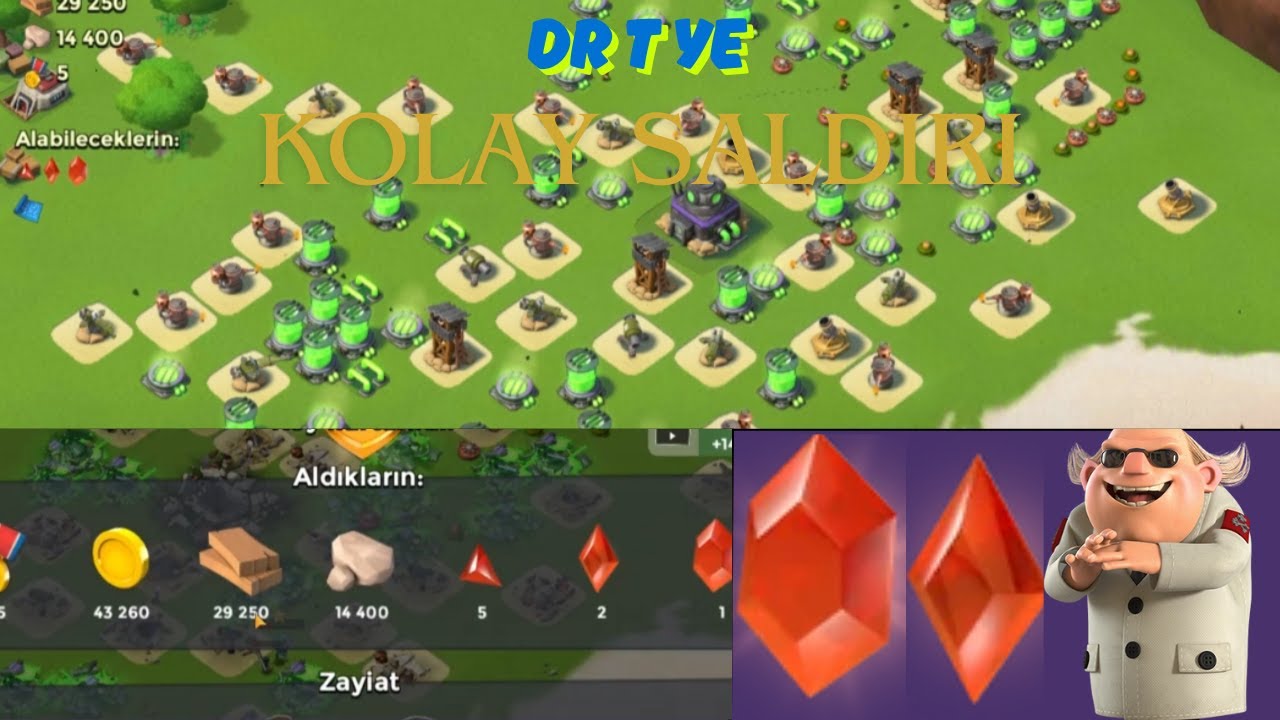 Dr.T'nin 20 seviye volkan adası kolayca nasıl kazanılır.(Sıfırdan boombeach#8) Boombeach T&uuml;rk&ccedil;e
