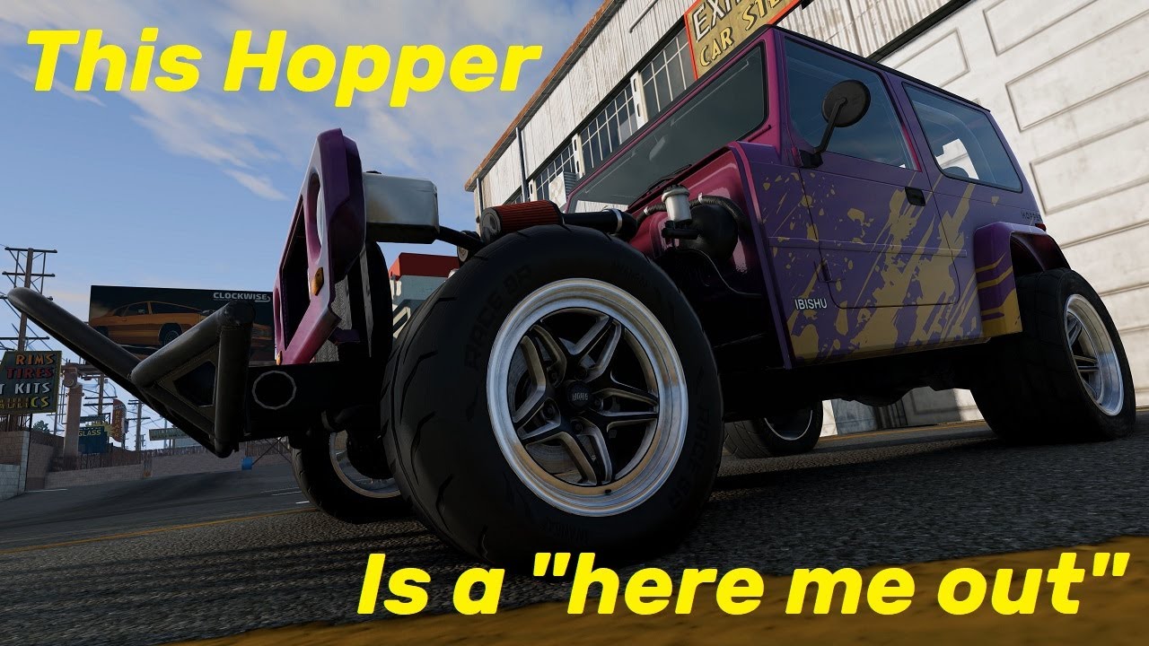 BeamNG.drive Freeroam: West Coast, USA - 1989 Ibishu Hopper Street Drag (Custom)