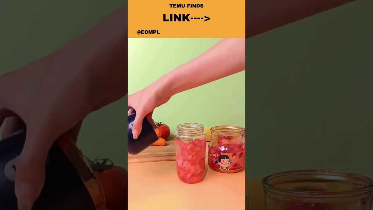 Mini mikser blender do robienia sok&oacute;w napoj&oacute;w z owoc&oacute;w #temu  #temucode