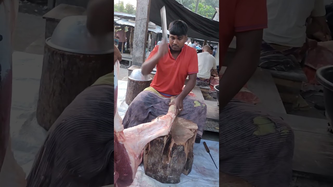 Large Size Cow Paya Cutting Video #meatbd #reels #shorts #meat #food #foryou
