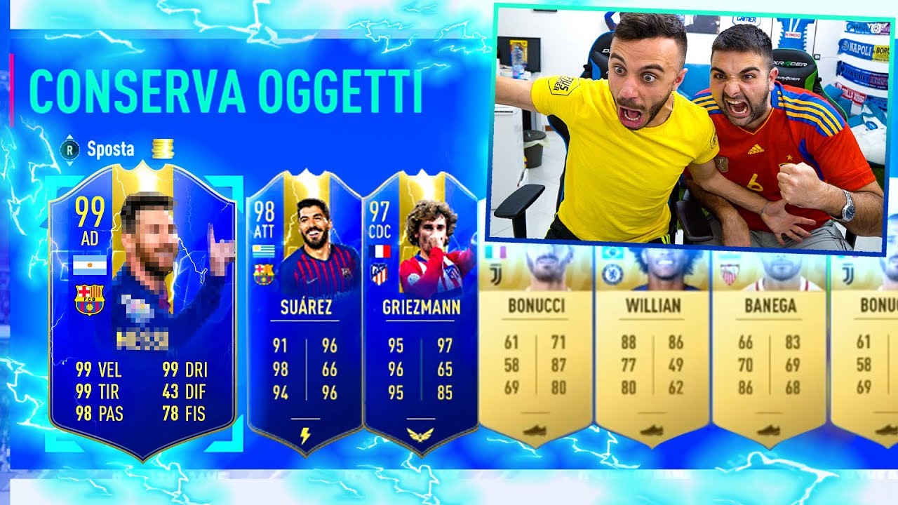 ODDIO SIIIIIII!!!!!!!! TOTS LIGA SANTANDER PACK OPENING FIFA 19 ITA