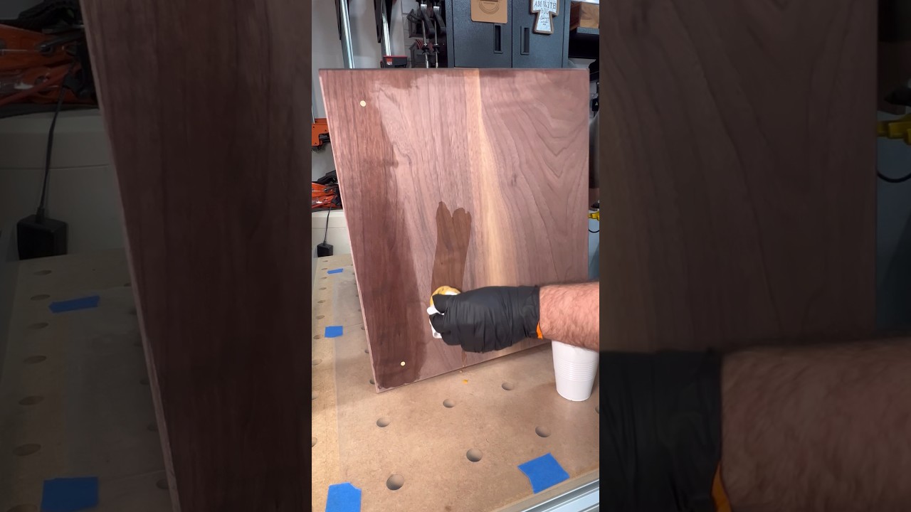 Ebonizing Wood With Iron Oxide - A Natural Alternative to Stain #woodworking #maker #diy