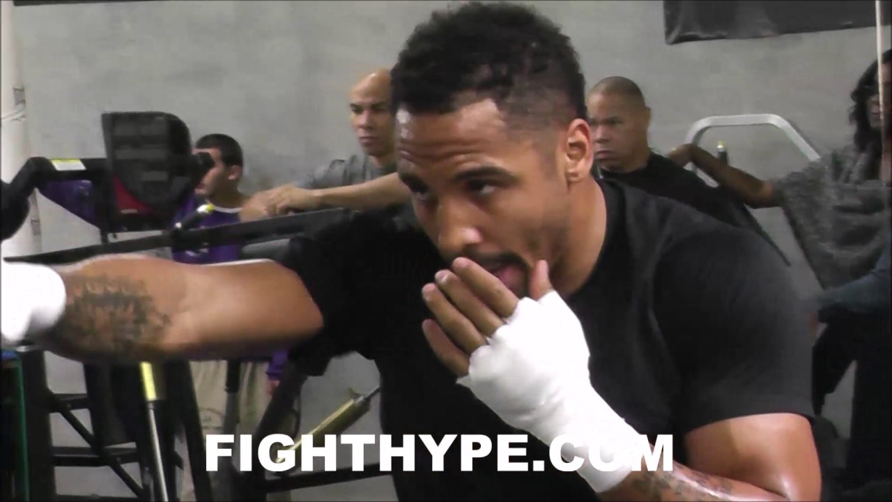ANDRE WARD VISUALIZES SERGEY KOVALEV CLASH; WORKS ON FORM AND TECHNIQUE WHILE SHADOWBOXING