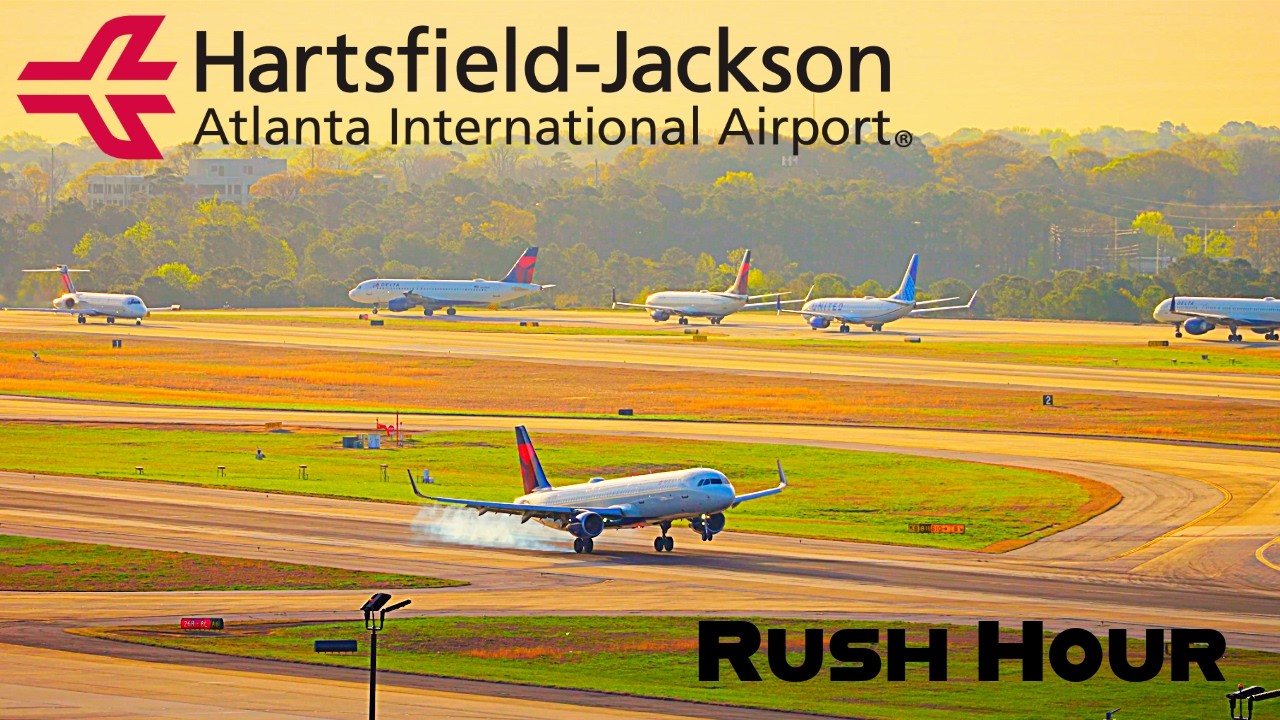 Early Morning Rush Hour Plane Spotting at Atlanta Hartsfield International Airport!