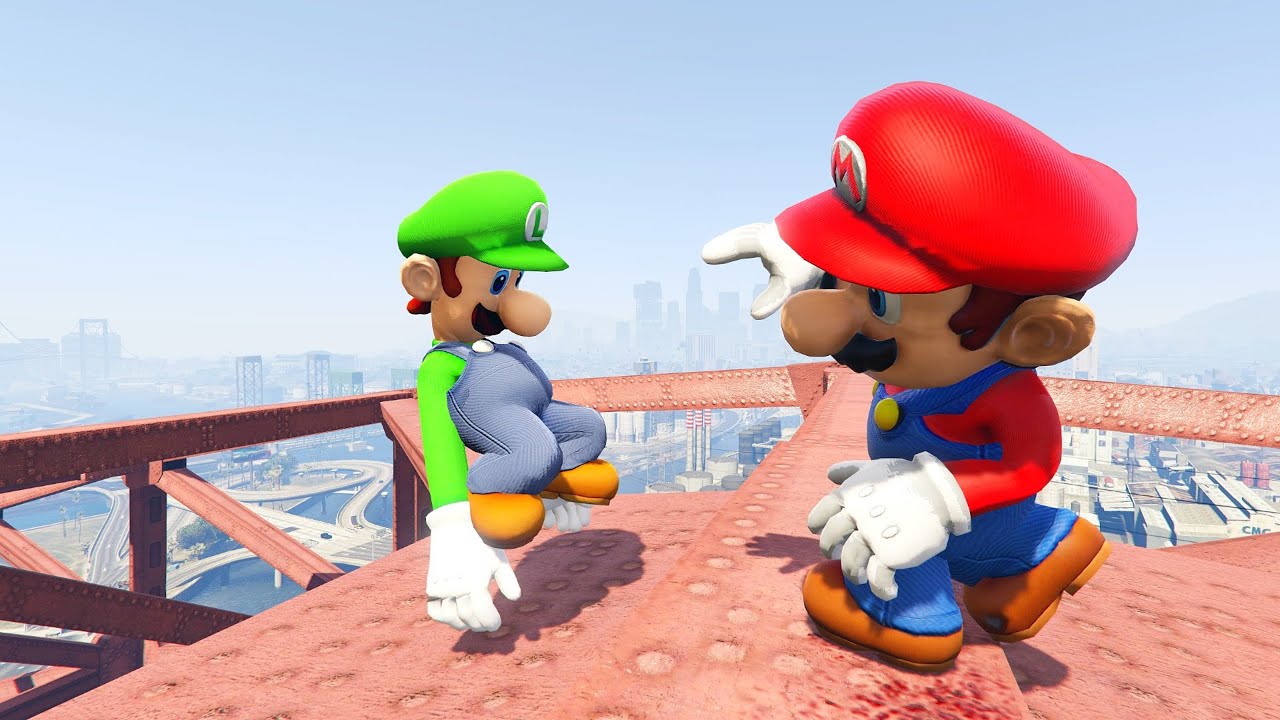 GTA 5 Epic MARIO vs LUIGI Ragdolls Compilation ep.5 (Euphoria physics | Funny moments)