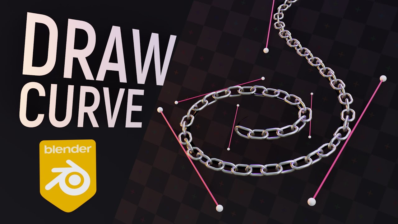 Создание цепи с использованием Curve в Blender 2.9