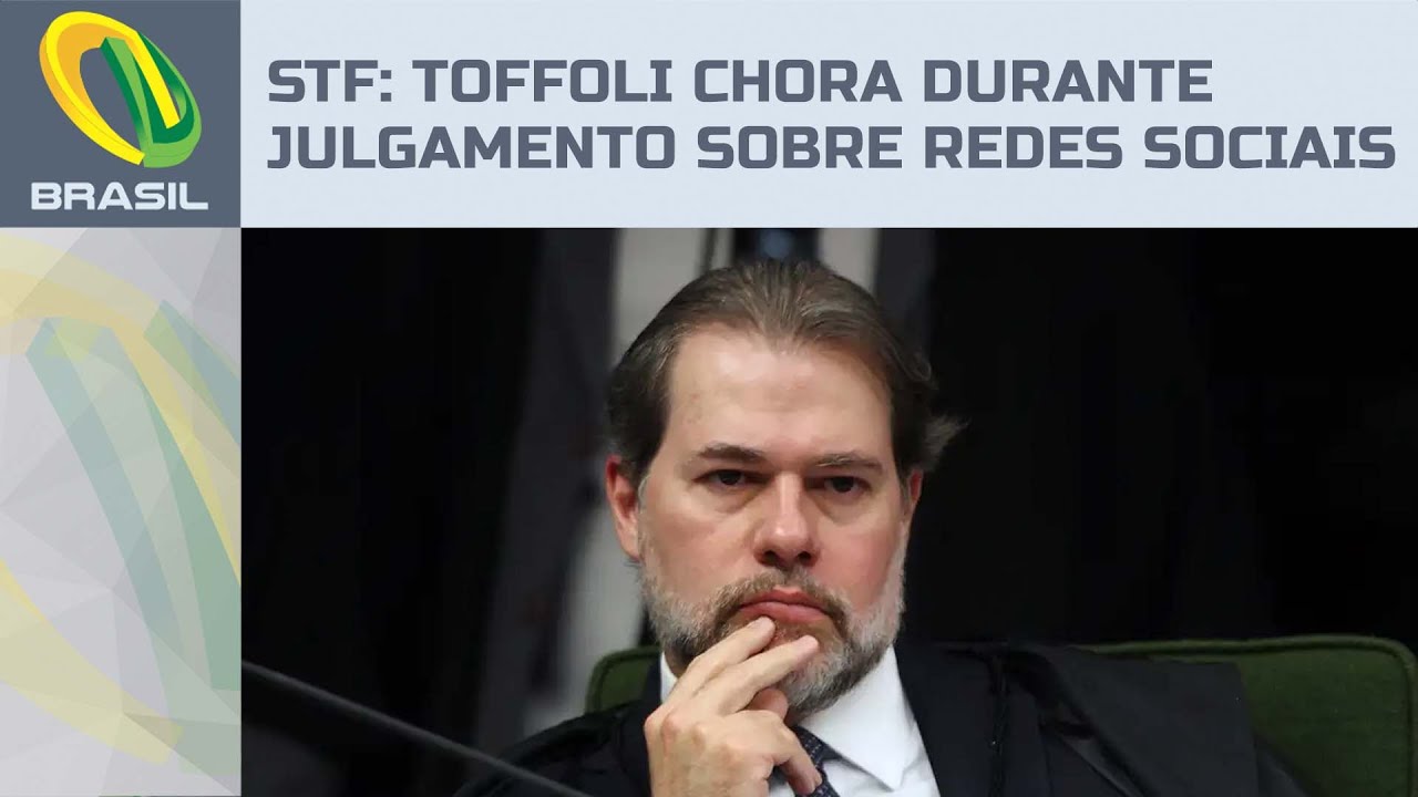 Toffoli chora no STF durante julgamento sobre censura nas redes sociais