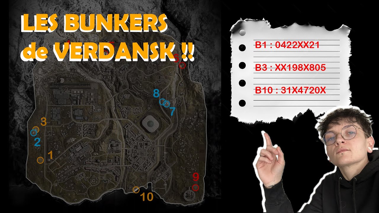 TUTO VERDANSK 2025, les bunkers à CODES et les PIECES SECRETES