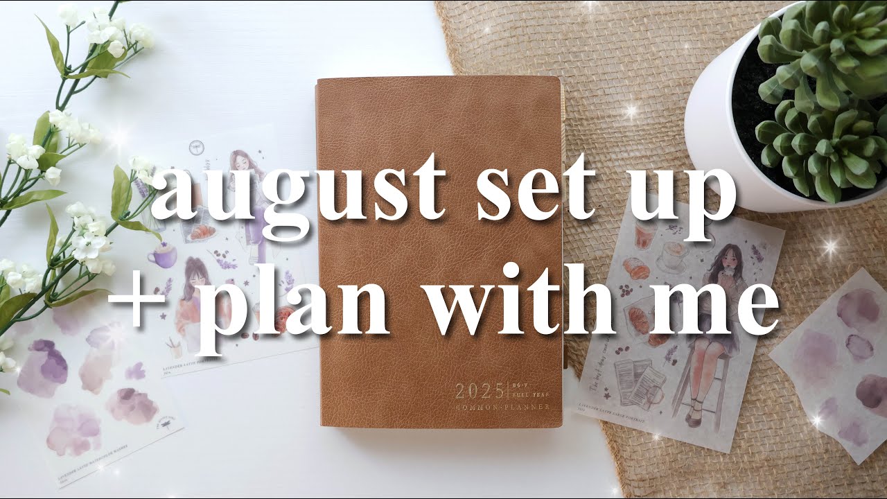 August Plan With Me and Set Up in Sterling Ink Common Planner