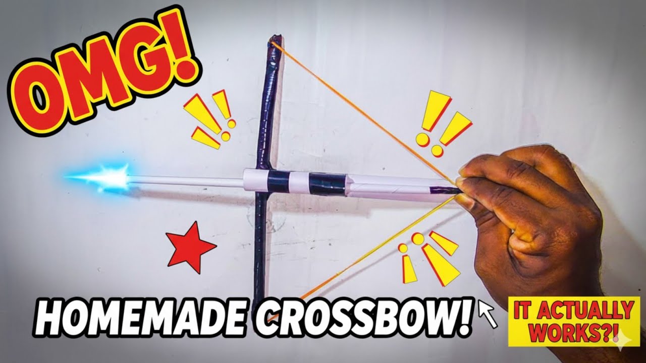 How to Make a Powerful Paper Crossbow at Home 😱 | Easy DIY Paper Weapon |