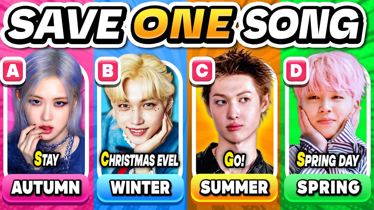 SAVE ONE KPOP SONG: SEASONS EDITION ✨Save your Favorite Tracks! | KPOP QUIZ