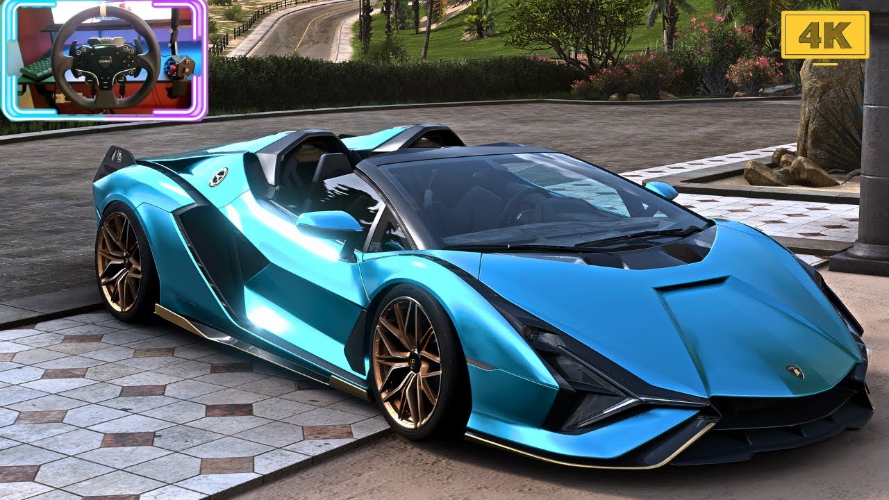 1308HP Lamborghini Sian Roadster - Forza Horizon 5 / Moza R3 Steering Wheel / 4K Gameplay