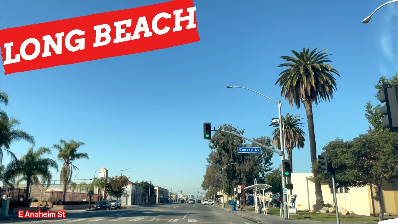 LONG BEACH CALIFORNIA (Anaheim Street) DRIVING TOUR