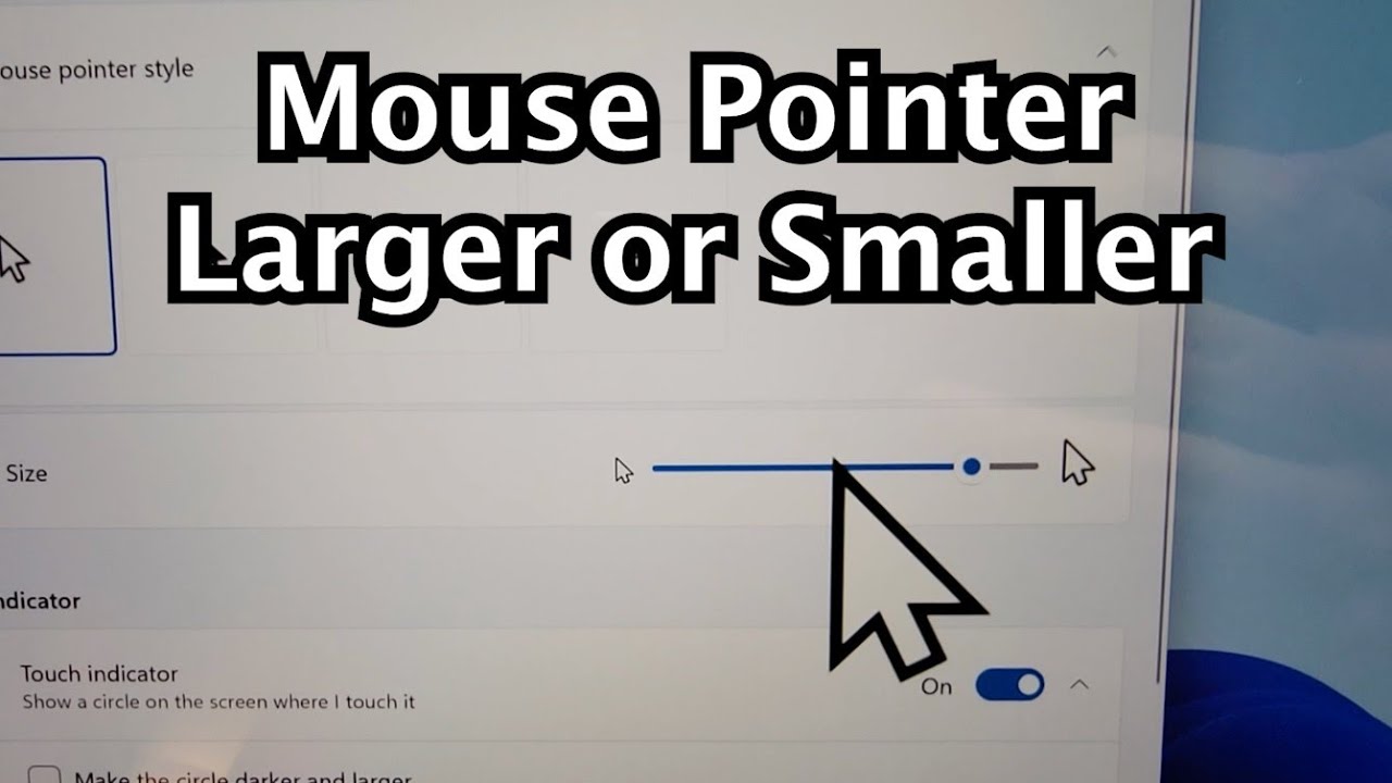 Comment modifier la taille du pointeur de la souris sur un PC Windows 11 ou 10