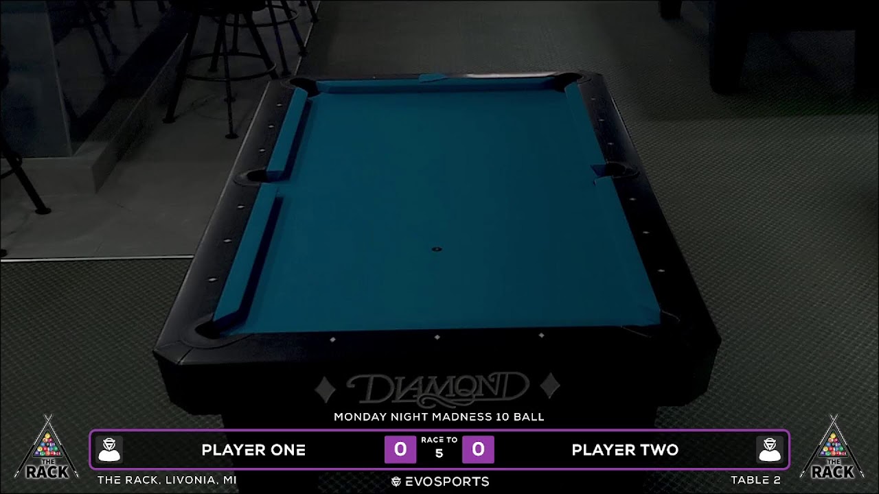 PLAYER ONE vs PLAYER TWO - THE RACK - TABLE 2 | EvoSports