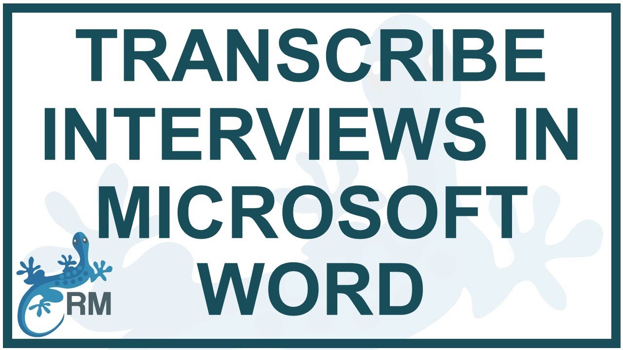 Транскрибируйте свои интервью в Microsoft Word | Бесплатное программное обеспечение для транскриб...