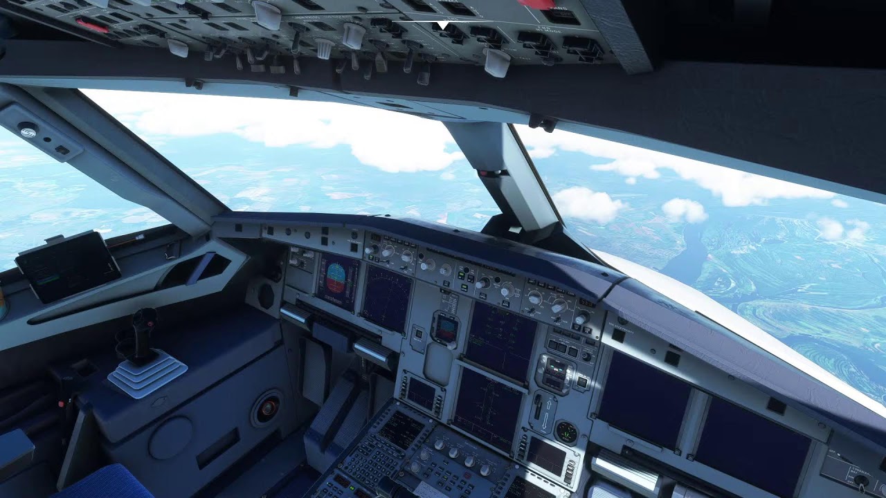 MSFS2020 - A320NX. Нижнекамск - Новосибирск. Взлет.
