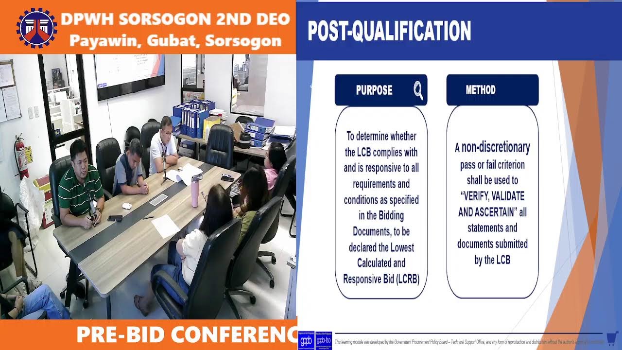 Procurement Livestream for DPWH Sorsogon 2nd District Engineering Office on December 10, 2025