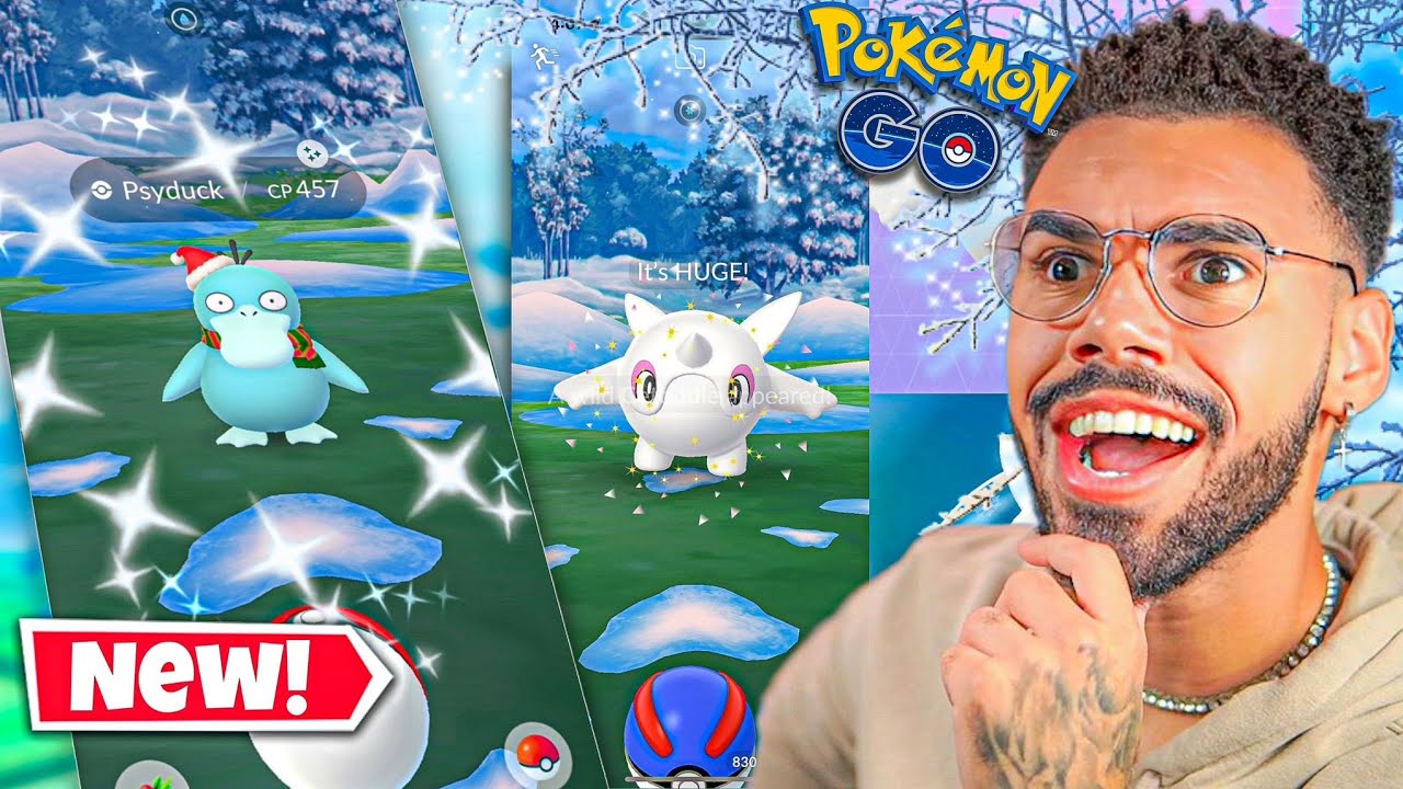 PSYDUCK *SHINY* MAIS RARO DA HISTÓRIA.. NO NOVO EVENTO DE GELO… ❄️🤯😍 