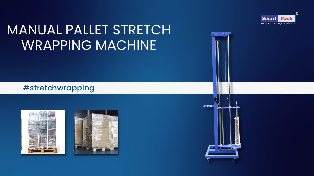 Manual Pallet Stretch Wrapping Machine Contact- 9109108483