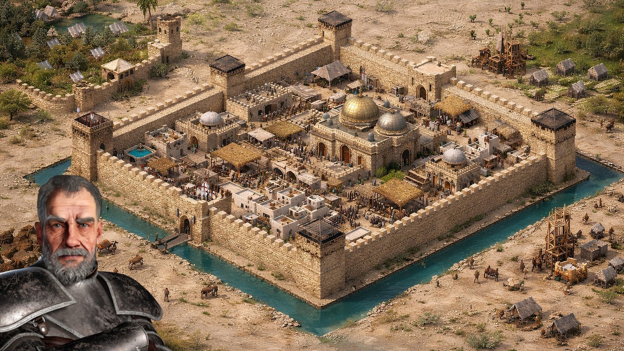 1v7 vs The Sergeant — INSANE 1v7 Skirmish Gameplay | Stronghold Crusader Definitive Edition NEW DLC