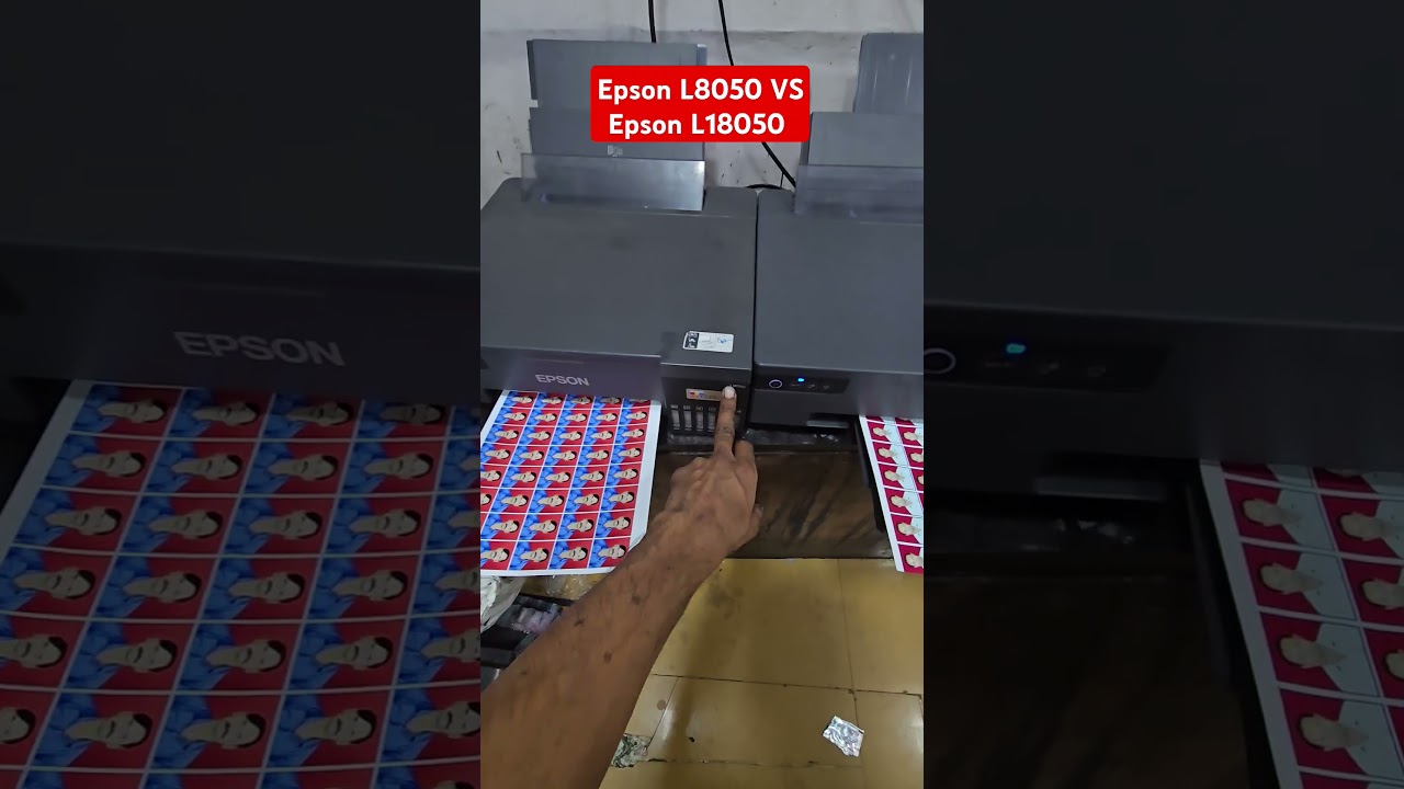 Epson L18050 A3 printer VS Epson L8050 A4 size photo printing 2in1 One printer #pvccardprinting