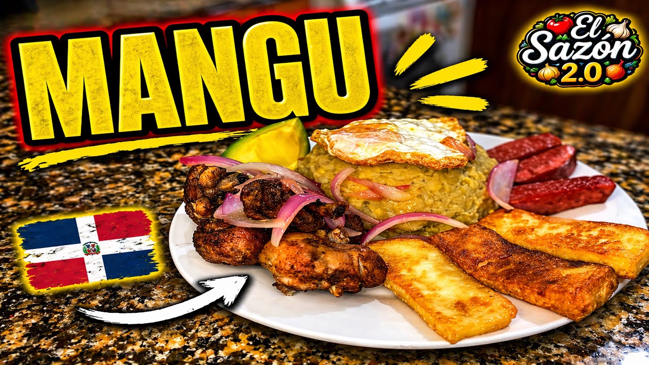 MANGÚ DOMINICANO: 4 Golpes con Chicharrón de Pollo 🇩🇴🍳