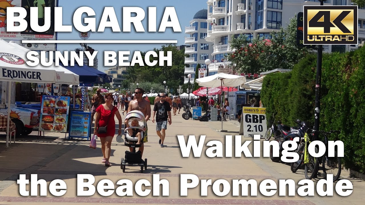 Walk Прогулка по набережной в направлении Юг, Солнечный берег Болгария