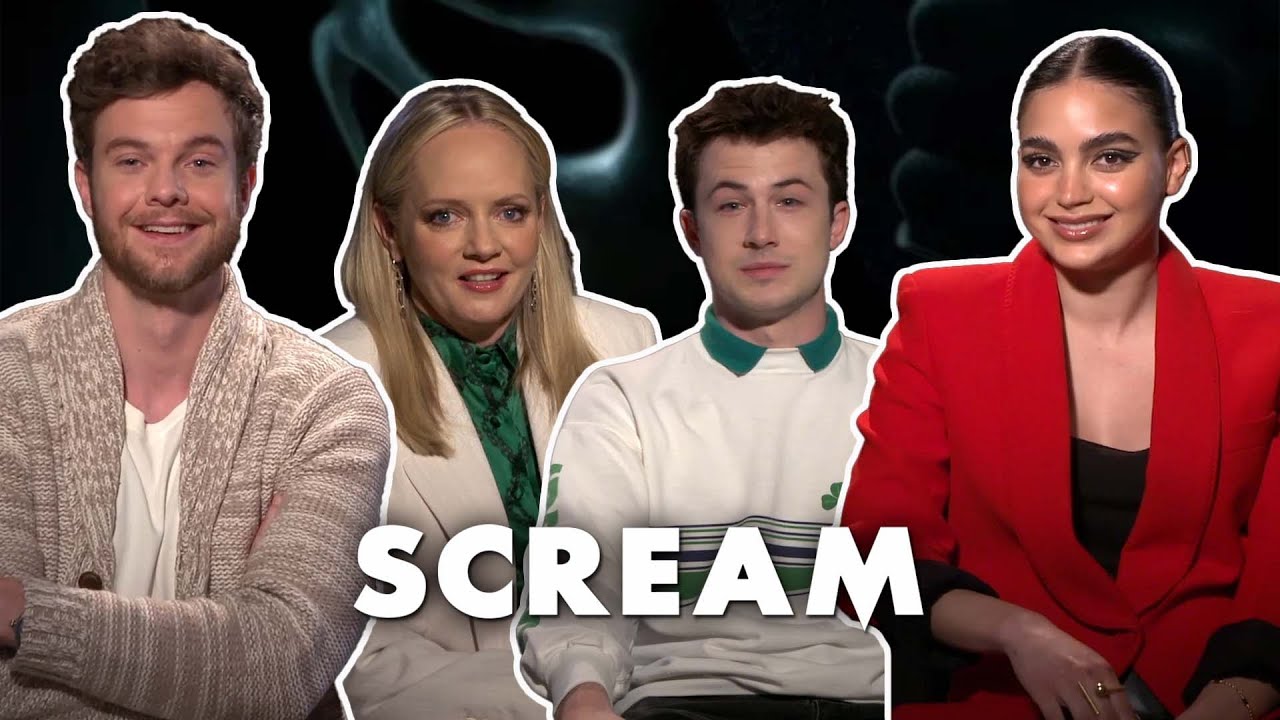 Jack Quaid, Marley Shelton, Melissa Barrera & Dylan Minnette on meeting Ghost Face | Scream